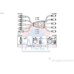 Sada zapaľovacích káblov FACET 4.8747
