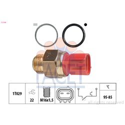 Teplotný spínač ventilátora chladenia FACET 7.5149