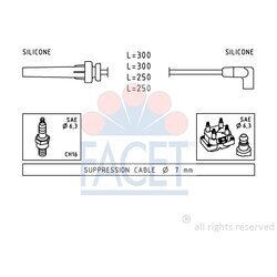 Sada zapaľovacích káblov FACET 4.9508