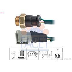 Teplotný spínač ventilátora chladenia FACET 7.5662