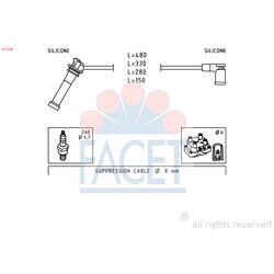 Sada zapaľovacích káblov FACET 4.7245