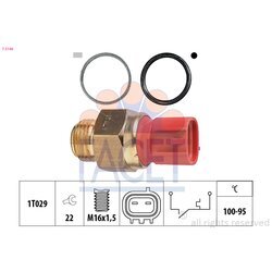 Teplotný spínač ventilátora chladenia FACET 7.5148