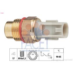 Teplotný spínač ventilátora chladenia FACET 7.5223