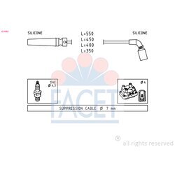 Sada zapaľovacích káblov FACET 4.9680
