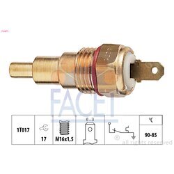 Teplotný spínač ventilátora chladenia FACET 7.5071