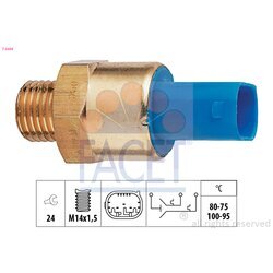 Teplotný spínač ventilátora chladenia FACET 7.5694