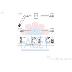 Sada zapaľovacích káblov FACET 4.9237