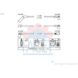 Sada zapaľovacích káblov FACET 4.9634