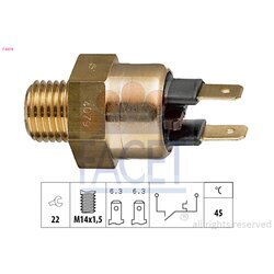 Teplotný spínač kontrolky teploty chladenia FACET 7.4079