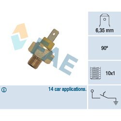 Teplotný spínač kontrolky teploty chladenia FAE 35345