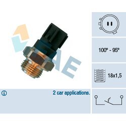 Teplotný spínač ventilátora chladenia FAE 36470