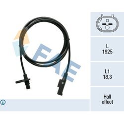 Snímač počtu otáčok kolesa FAE 78524
