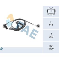 Snímač počtu otáčok kolesa FAE 78585