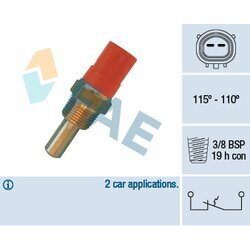 Teplotný spínač ventilátora chladenia FAE 36400