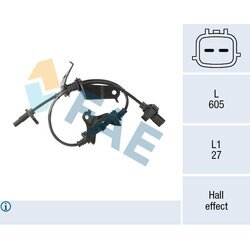 Snímač počtu otáčok kolesa FAE 78717