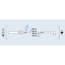 Sada zapaľovacích káblov FAE 83982