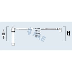 Sada zapaľovacích káblov FAE 85648