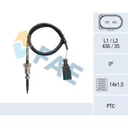 Snímač teploty výfukových plynov FAE 68108