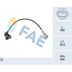 Snímač impulzov kľukového hriadeľa FAE 79538