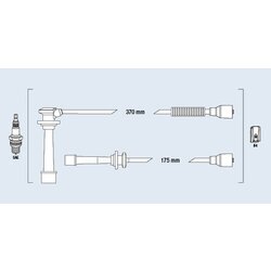 Sada zapaľovacích káblov FAE 85148