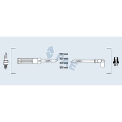 Sada zapaľovacích káblov FAE 85994