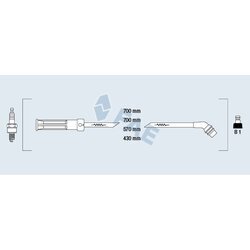 Sada zapaľovacích káblov FAE 85995