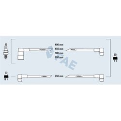 Sada zapaľovacích káblov FAE 83190