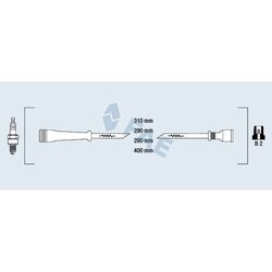 Sada zapaľovacích káblov FAE 86000