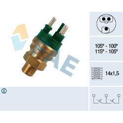 Teplotný spínač ventilátora chladenia FAE 38130