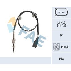 Snímač teploty výfukových plynov FAE 68131