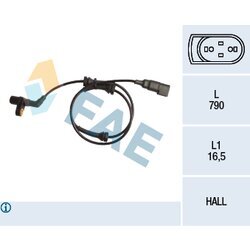 Snímač počtu otáčok kolesa FAE 78160