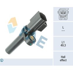Snímač počtu otáčok kolesa FAE 78590
