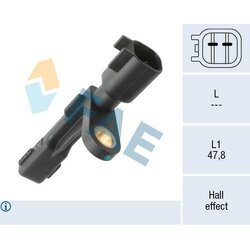 Snímač počtu otáčok kolesa FAE 78610