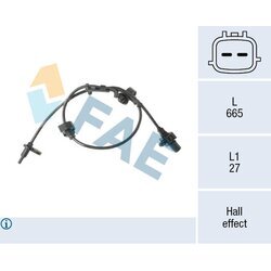 Snímač počtu otáčok kolesa FAE 78715