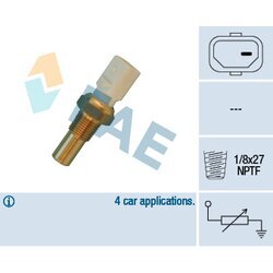 Snímač teploty chladiacej kvapaliny FAE 32630