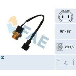 Teplotný spínač ventilátora chladenia FAE 37670