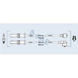 Sada zapaľovacích káblov FAE 83237