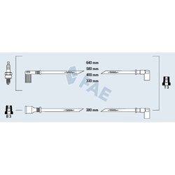 Sada zapaľovacích káblov FAE 85271