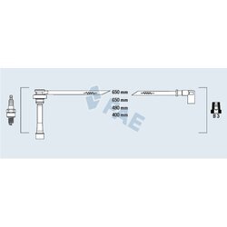 Sada zapaľovacích káblov FAE 85381