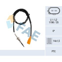 Snímač teploty výfukových plynov FAE 68126