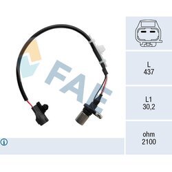 Snímač impulzov kľukového hriadeľa FAE 79537