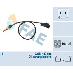 Snímač teploty chladiacej kvapaliny FAE 32424
