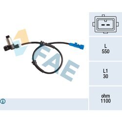 Snímač počtu otáčok kolesa FAE 78195