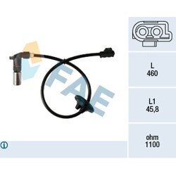 Snímač počtu otáčok kolesa FAE 78198