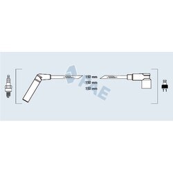 Sada zapaľovacích káblov FAE 83565