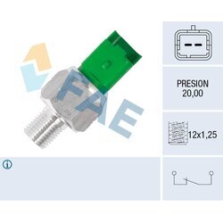 Snímač tlaku oleja FAE 18502