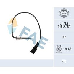 Snímač teploty výfukových plynov FAE 68081