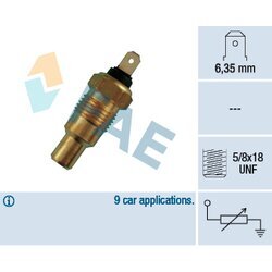 Snímač teploty chladiacej kvapaliny FAE 31490