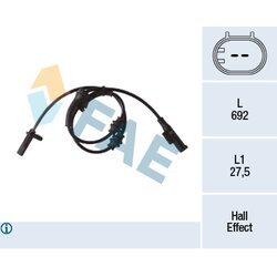 Snímač počtu otáčok kolesa FAE 78298