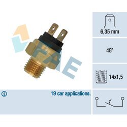 Teplotný spínač kontrolky teploty chladenia FAE 35500